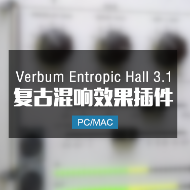 Verbum Entropic Hall 3.1 复古混响效果插件 Win/Mac