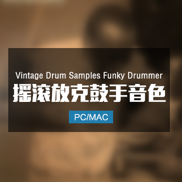 Vintage Drum Samples Funky Drummer 摇滚放克鼓手音色