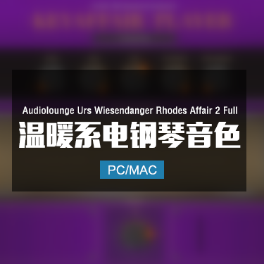 Audiolounge Urs Wiesendanger Rhodes Affair 2 Full 温暖系电钢琴音色 Win/Mac